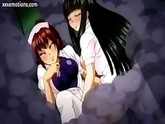 Two Anime Nurses Rubbing Their Tits