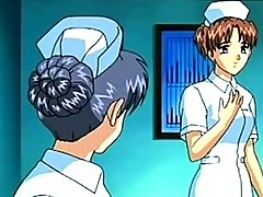 Hentai nurse with big tits doggystyled on hospital bed by ho